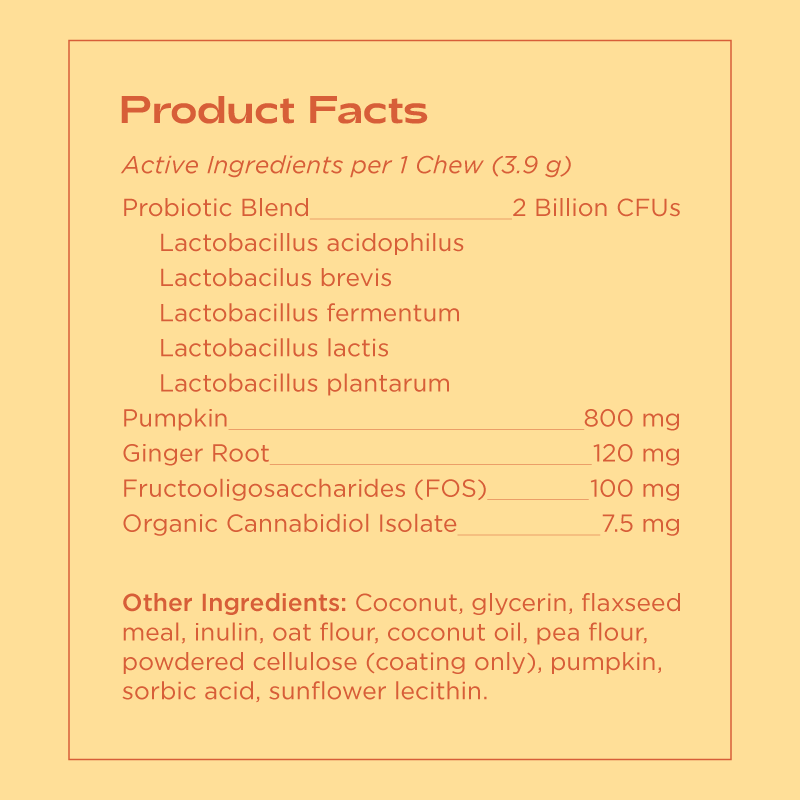 probiotic ingredient label